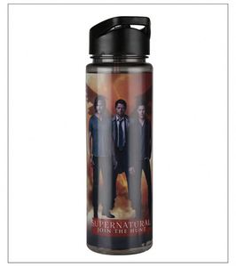 Bouteille d'eau de sport en plastique sans BPA avec paille - Product Image 6