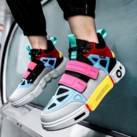 Sepatu Pria Baru Warna Oranye Trendi Model Couple Gaya Fashion Week Populer Sneakers Kasual Sepatu Olahraga