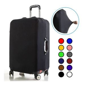 Wholesale Blank Sublimation Black Luggage Cover Elastic Washable Stretch <b>Suitcase</b> Protector Anti-Scratch Travel <b>Suitcase</b> Cover - Product Image 2