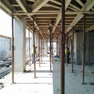 Étai de coffrage télescopique réglable en acier galvanisé pour support de construction, type échafaudage - Product Image 4