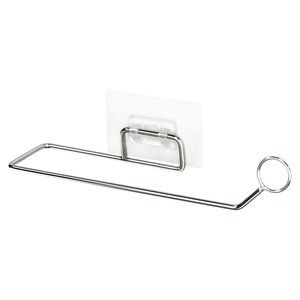 Kaiwang Stainless Steel Tissue Holder No Drill Kitchen Bathroom Paper Roll Napkin Storage Rack Multipurpose Wall Mount - Product Image 5