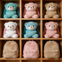 Sac à dos en peluche ours en peluche au design moderne, très vendu, prix abordable, sac à dos en peluche ours en peluche personnalisé pour enfants
