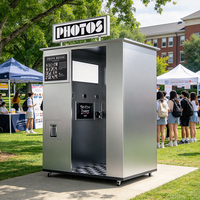 Mesin Foto Booth Layar Sentuh Kios Swalayan Baja Anti Karat dengan Printer, Kamera, Sistem Pembayaran, dan Kompatibel dengan Smartphone SLR serta iPad