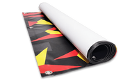 Matériaux pour bannières et affiches en vinyle UV extérieur, imprimés par sublimation, pour caissons lumineux rétroéclairés, tissus imprimés avec coutures, et bannières en vinyle souple.