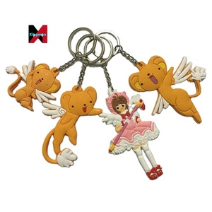 Lindo colgante de dibujos animados japoneses, <span class=keywords><strong>llavero</strong></span> de goma de anime <span class=keywords><strong>Card</strong></span> <span class=keywords><strong>Captor</strong></span> <span class=keywords><strong>SAKURA</strong></span>, artesanías de plástico - Product Image 1