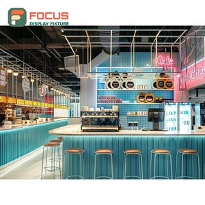 Exhibidor Comercial de Café con Acabado de Madera Mate, Estante para Pastelería, Exhibidor de Café para Tienda - Product Image 2