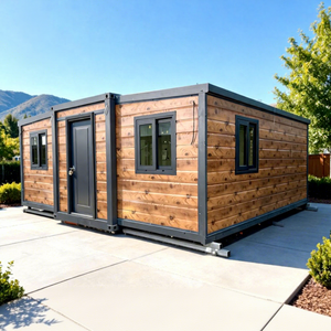 Maison préfabriquée extensible en conteneur de 20 pieds ou 30 pieds, durée de vie de 50 ans, 2 chambres, moderne, pliable, empilable, personnalisée, clé en main, bungalow - Product Image 1