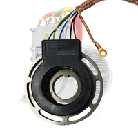 Encodeur rotatif binaire 14 bits à arbre absolue haute résistance aux vibrations pour engins de construction en environnement hostile, Ø ext. 74 mm