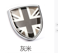 Autocollants réfléchissants pour vitres de voiture SGD, drapeaux de divers pays, badges de veau, attaches (écussons métalliques créatifs)