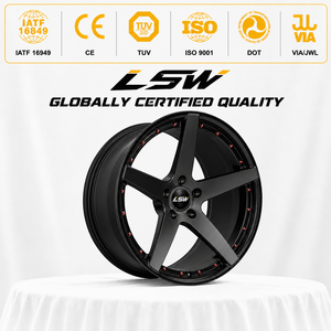 Jantes forgées LS8199 5x112 5x120 18 19 20 pouces, garantie du meilleur prix, remplacement OEM, rivets noirs et rouges pour BMW Mercedes - Product Image 4