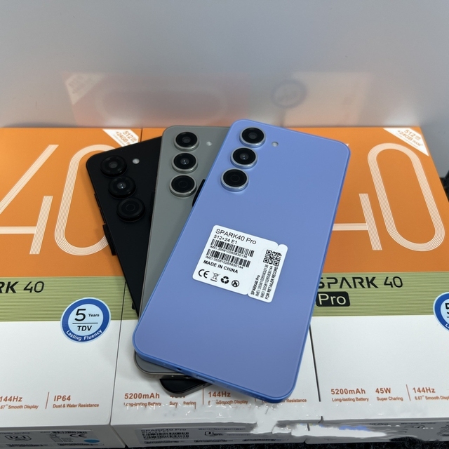 Jisima Good Selling Spark 40 Pro Smartphone Original HD+ 5G Techno Network 5200mah Android14 24GB+512GB Cell Phone 2K