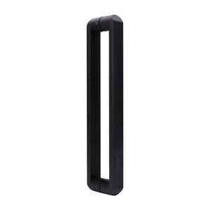 Manija de puerta de vidrio de acero inoxidable 304, forma de barra negra mate para puerta corredera de oficina o baño - Product Image 5