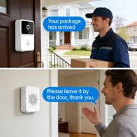 Interphone vocal intelligent extérieur pour maison connectée, appel vidéo à distance, vision nocturne, sonnette, capteur de commutation, caméra – Vente en gros