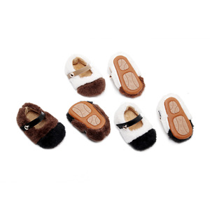 Mocassini Invernali Caldi Foderati in Pile con Pelliccia, Graziose Scarpe in Cotone per Bambine e Bimbe Piccole - Product Image 2
