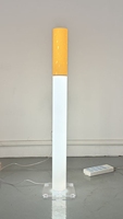 Nouvelle Lampe Cylindrique Moderne Simple en Acrylique pour Cigarettes, Luminaire Commercial Personnalisable à Intensité Variable pour Publicité et Décoration Intérieure