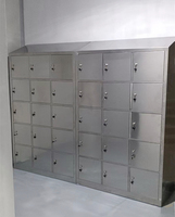 Vente en gros de casiers en acier inoxydable pour usage extérieur Casier de salle de sport pour le personnel avec rangement pour chiffons dans le vestiaire