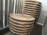 Table de banquet pliante ronde en contreplaqué pour l'extérieur