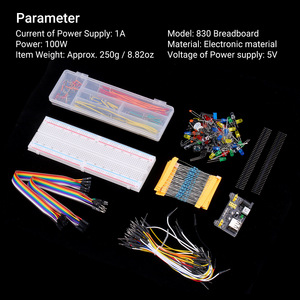 Kit de Electrónica JTW 830 con Placa de Pruebas de 830 Puntos para Arduino UNO R3, para Proyectos de Aprendizaje DIY, Conjunto de Componentes Educativos - Product Image 5
