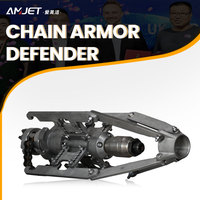 Filetage AMJET M27 Grande buse 128-300lpm Bruit de jet d'égout Jet rotatif Bruit de nettoyage d'égout pour blocs durs de pipeline de ciment