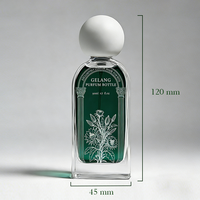 Botella de Perfume de Vidrio de 50 ml con Diseño de Columna Romana Vintage, Caja de Regalo Personalizada, Botella de Perfume Vacía con Grabado Floral, OEM ODM, Logotipo Personalizado