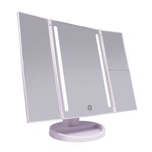 <span class=keywords><strong>Espejo</strong></span> de <span class=keywords><strong>maquillaje</strong></span>-<span class=keywords><strong>Espejo</strong></span> de vanidad de tres pliegues espejos de <span class=keywords><strong>maquillaje</strong></span> con <span class=keywords><strong>luz</strong></span> LED con pantalla táctil, <span class=keywords><strong>aumento</strong></span> 1/2/3X - Product Image 4