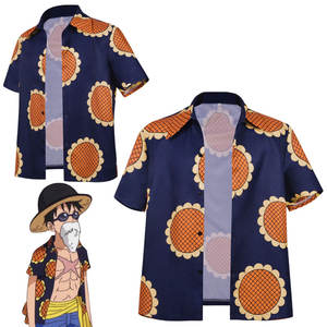 Traje de Cosplay de <span class=keywords><strong>Luffy</strong></span> de una pieza de Anime bidimensional, <span class=keywords><strong>camisa</strong></span> de girasol, conjunto de disfraz de espectáculo de cómic de Halloween, incluye capa de accesorios - Product Image 5