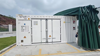 Sistem Penyimpanan Energi Baterai Terkontainerisasi 500kW 964.608kWh LiFePO4 BESS On Grid Off Grid Hybrid Inverter HVAC Sistem Pemadam Kebakaran