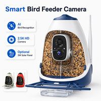 Mangeoire à oiseaux intelligente avec caméra, étanche IP65, longue autonomie de batterie, contrôle par application, vente en gros