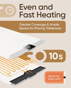 Calentador de alimentos de silicona portátil, alfombrilla de silicona, bandeja de calentamiento eléctrico para Cocina - Product Image 5