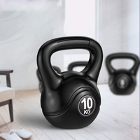 Équipement de fitness personnalisé en ciment noir pour l'entraînement à domicile, haltères kettlebell pour la mise en forme du corps masculin, antidérapants pour squats et hanches