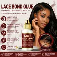Colle pour perruques en dentelle 75 ml, transparente, forte tenue, imperméable, sans latex, pour extensions de cheveux et frontaux en dentelle, vente en gros, marque privée OEM