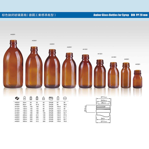 30ml 60ml <strong>100ml</strong> 125ml 150ml Clear <strong>Glass</strong> Syrup Liquid Oral Medical <strong>Bottle</strong> DIN 28MM - Product Image 4