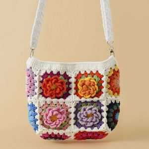 Derniers accessoires de mode : Sac à main élégant en laine de lait tressée à la main au crochet, style princesse, pour bébé, sac à bandoulière tendance - Product Image 4