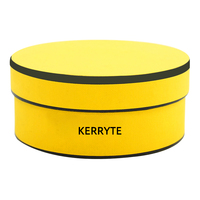 Boîte cadeau d'emballage de chocolat jaune à la truffe Bonbon avec logo personnalisé Boîtes en papier pour biscuits, bonbons et aliments Logo personnalisable pour