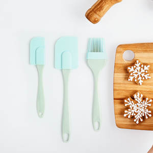 Nordic Blue Silicone <b>Spatula</b> <b>Set</b> 3 Piece Baking Tools Heat Resistant Dishwasher Safe Kitchen Utensils - Product Image 3