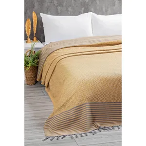 Woven Geometric Bohemian Pestemal Double Bedspread Washable Versatile Home and Picnic Beach <b>Chair</b> Cover - Product Image 1