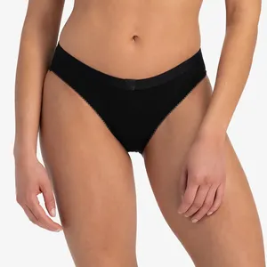 Phụ Nữ Đồ Lót Liền Mạch Stretch Bikini Panty Cộng Với Kích Thước Của Phụ Nữ Quần Lót Cotton Spandex Rắn Tùy Chỉnh Bên Trong Mặc Tóm Tắt Eo Cao