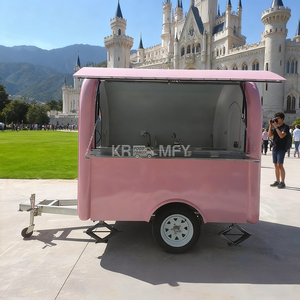 2025 trailer Colourful Fast Mobile <b>Kitchen</b> With Snack Machine Pizza Coffee <b>Cart</b> Ice Cream Food Truck - Product Image 4
