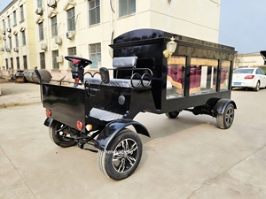 Char funéraire électrique élégant de style européen, type chariot argenté, avec remorque, pour <span class=keywords><strong>transport</strong></span> spécial, en promotion - Product Image 6