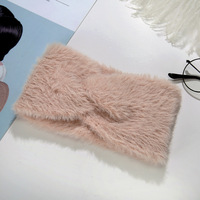 Vente chaude d'automne et d'hiver Bandeau en laine tricotée de couleur unie Accessoires pour cheveux