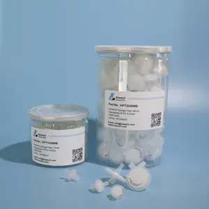 Seringa com filtro de laboratório descartável, 50mm barata dupla camada de bloqueio luer teste de laboratório material desbloqueio