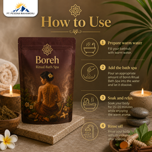 Boreh Ritual Bath Spa Herbal <b>Scrub</b> Moisturizing <b>Body</b> Treatment for Women Night Use with Ginger Extract and Lemongrass - Product Image 1