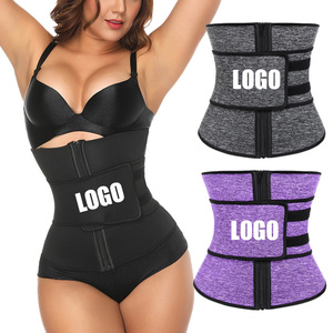 Logo personnalisé Compression Serre-Taille Réglable 3 Crochets Minceur Ventre Femmes Latex Taille Formateur - Product Image 1
