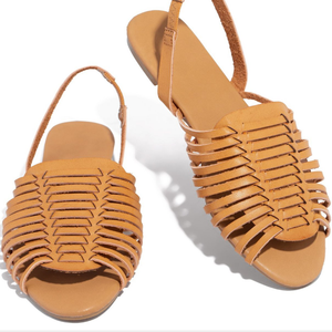 Zapatos de punta abierta romana para mujer, Sandalias planas de colores sólidos con punta estrecha, Boca de pescado - Product Image 6