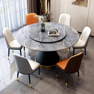 Juego <span class=keywords><strong>de</strong></span> Mesa y Sillas <span class=keywords><strong>de</strong></span> <span class=keywords><strong>Comedor</strong></span> Extensible <span class=keywords><strong>de</strong></span> Piedra, Moderno y Minimalista, con Plato Giratorio, <span class=keywords><strong>para</strong></span> Apartamentos <span class=keywords><strong>Pequeños</strong></span>, Cocina y Hogar - Product Image 3