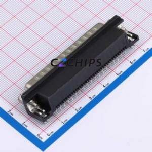 D-SUB-DR-37PCG-BB D-Sub/VGA Connector Bent Lead Through Hole Connector Male 37P Right Angle Insert 2 - Product Image 2