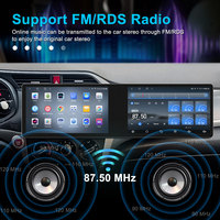 Radio para Auto con Pantalla Táctil Dual de 21.6 Pulgadas, Android 13, Pantalla Dividida, Asistencia de Reversa, GPS Integrado, TV, Soporte para Tablero, Universal para Autos