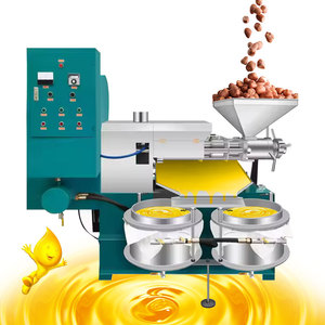 1-5t đôi Vít Máy ép dầu đậu nành lạc Caster dầu hướng dương Máy ép bơ máy khai thác dầu - Product Image 1