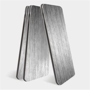 Pannello Composito in Alluminio Alucobond Moderno Spazzolato Argento 1220x2440mm Fogli <span class=keywords><strong>ACP</strong></span>/ACM Ignifughi Ecologici Multiuso - Product Image 2