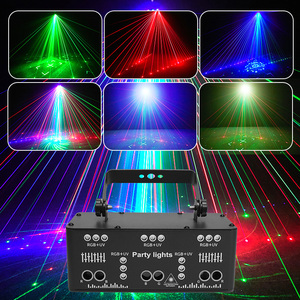 21 Eyes Indoor Stage Lighting Effect <strong>LED</strong> <strong>Projector</strong> <strong>RGB</strong> UV Disco Party Light <strong>DMX</strong> 512 Sound Activated Ravelight Remote Lights - Product Image 1